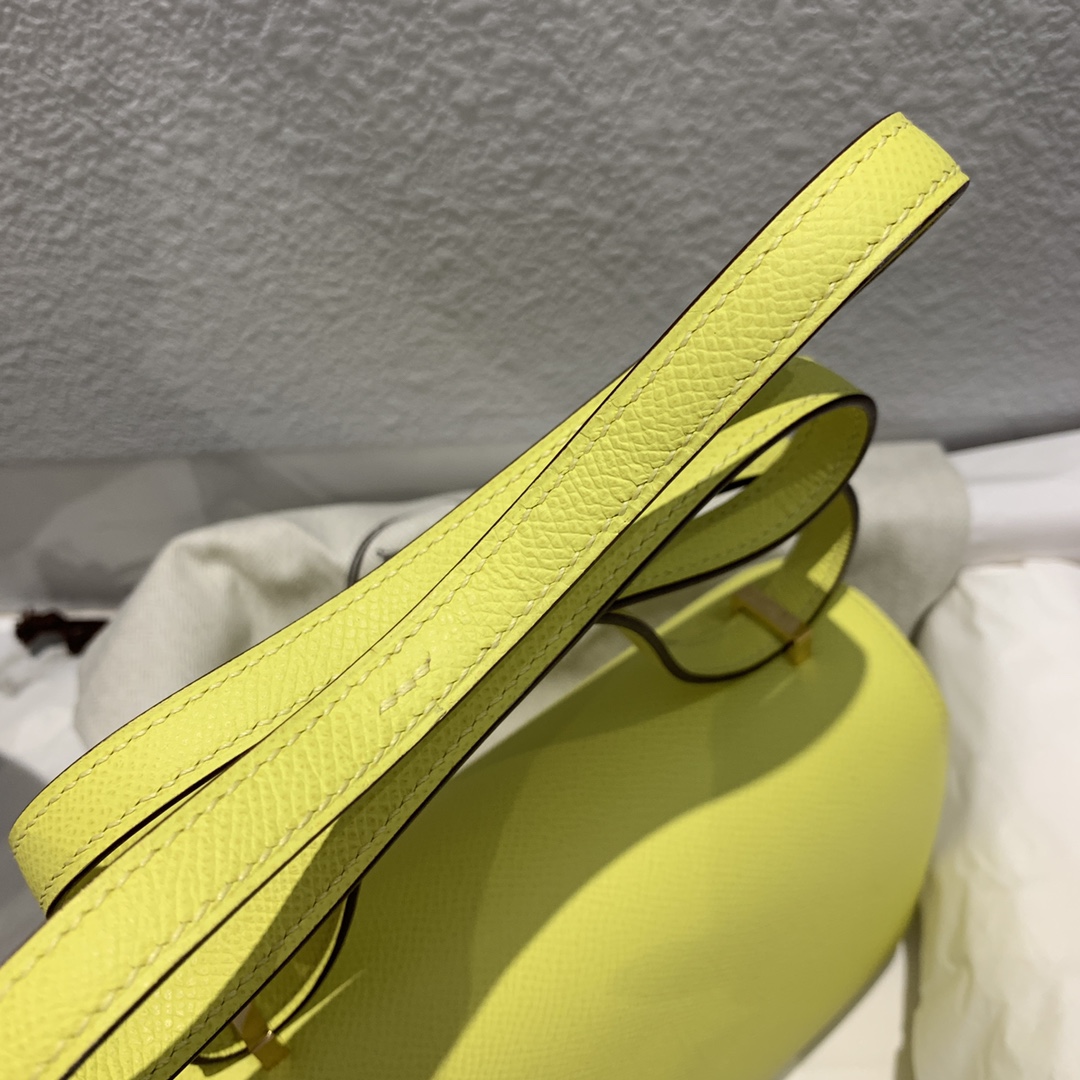 에르메스 콘스탄스18 레몬 옐로우 금장 앱송